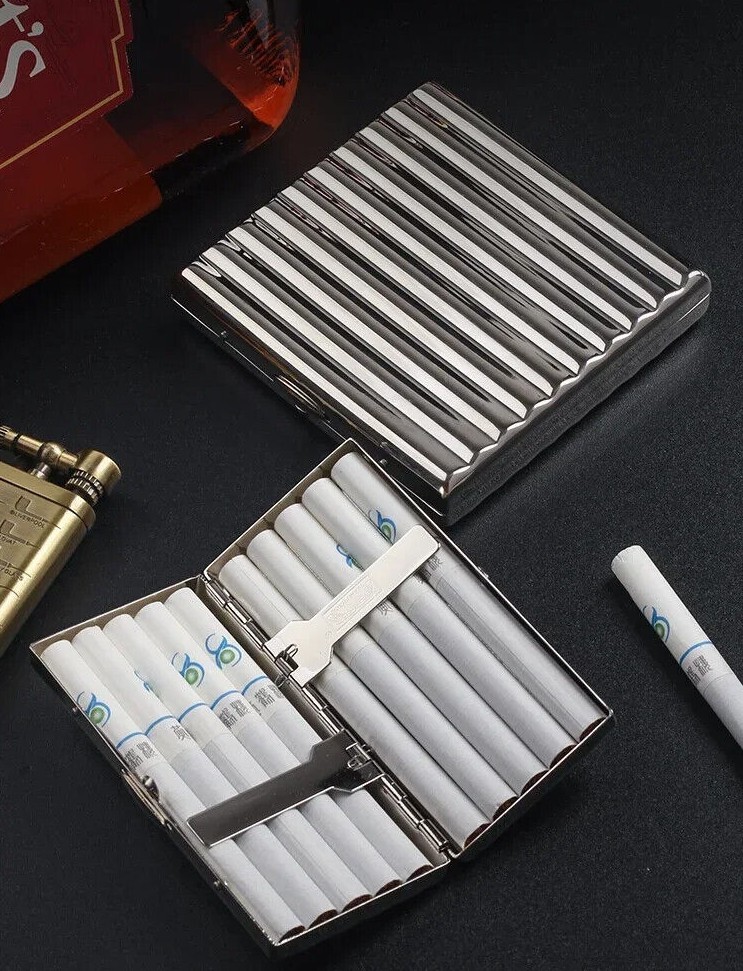 Cigarette Case Holder Corrugated Style Holds 10-20pcs