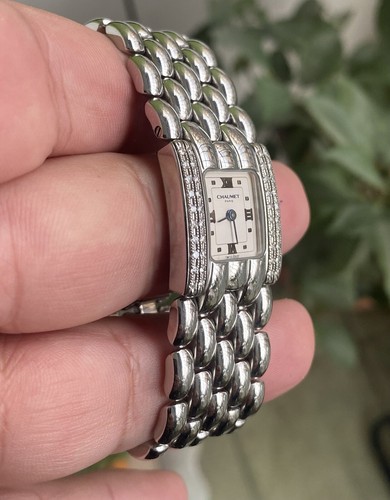 CHAUMET Khesis Diamonds Quartz Ladies Watch Working condition - Picture 8 of 11