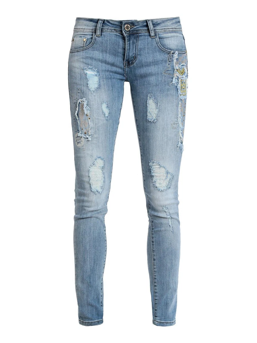 Jeans donna strappati sale