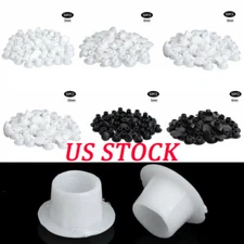 50 Screw Caps Cover Flush Type Plastic Hole Plugs Button Tops Chair Gasket Grip