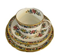 Coalport England MING ROSE  Flat Cup  Saucer  Two 6" Dessert Plates