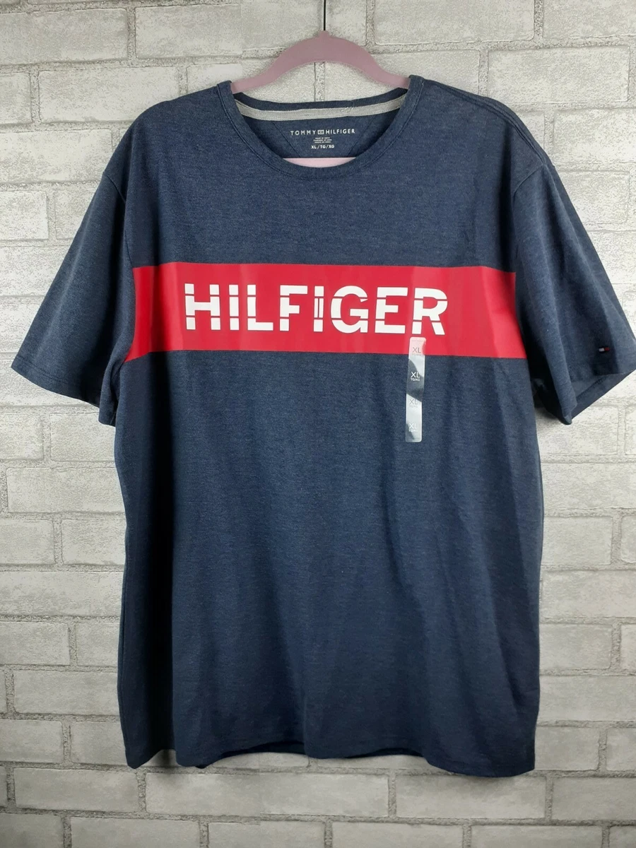 tommy hilfiger men's essential flag logo t shirt