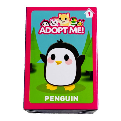 Adopt Me! Penguin McDonald's Happy Meal Toys #1 Figure W/ Stickers, Card & Box