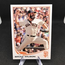 2013 Topps Series 1 San Francisco Giants Baseball Card #38 Brian Wilson
