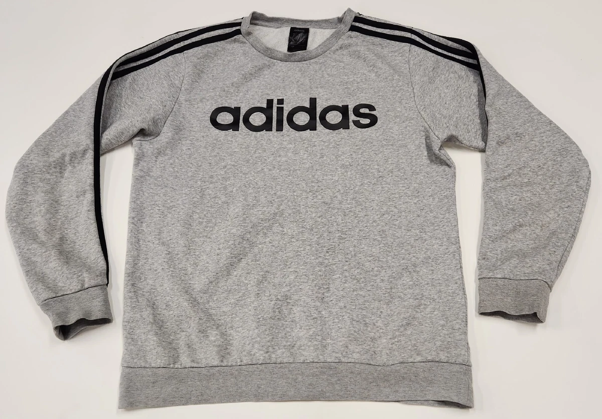 Adidas grey sale sweatshirt mens