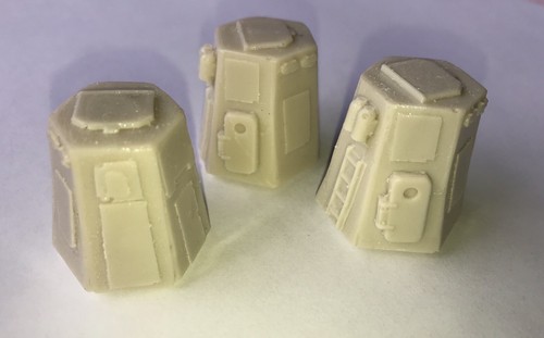 Drop Pod resin cast models x 3 unpainted (1/56) 28mm scale - Picture 2 of 8