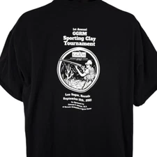 Sporting Clay Tournament T Shirt Mens Size 2XL Black Las Vegas Target Shooting