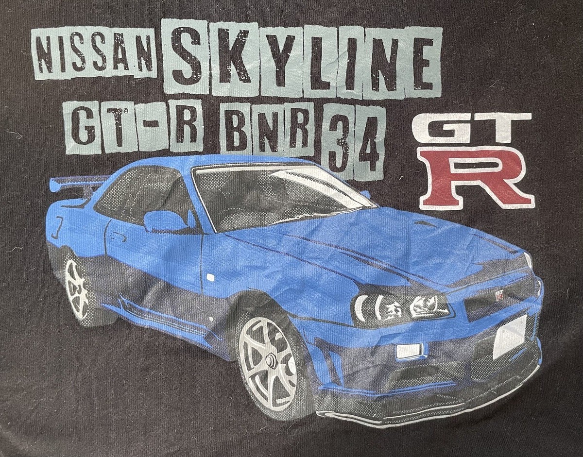 JAPANESE BRAND DOUBLEFOCUS X NISSAN SKYLINE GTR T-SHIRT | eBay