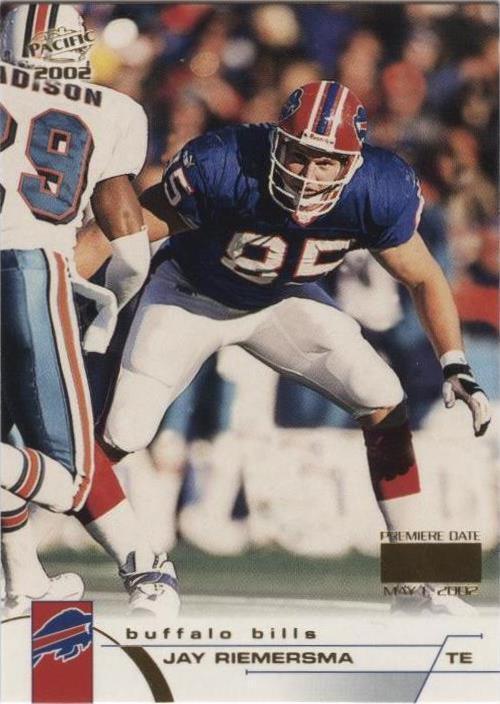 2002 Pacific - Jay Riemersma #53 Premiere Date Missing Serial Number ...