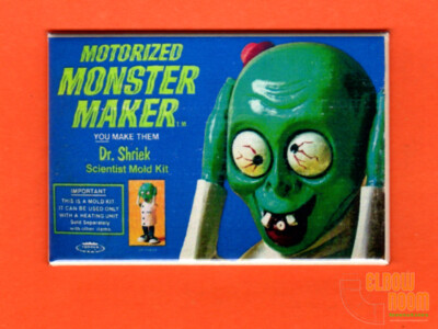 Monster Maker Dr. Shriek box art 2x3'' fridge/locker magnet Topper toys