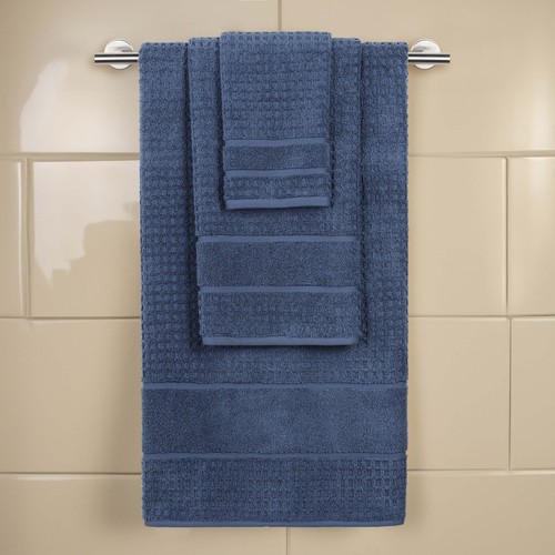 Zero Twist Cotton Solid Waffle Honeycomb Assorted 3 Piece Towel Set - Picture 48 of 95