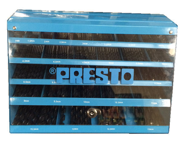 Presto UK 09540M29 Drill dispenser loaded with 425pc HSS 1-13mm drills RDGTools Presto UK 09540M29 Drill dispenser loaded with 425pc HSS 1-13mm drills RDGTools