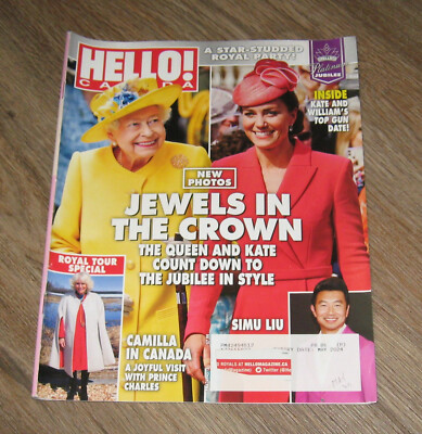 Hello Canada magazine Kate Middleton SIMU LIU Adriana Iglesias JODIE Sweetin
