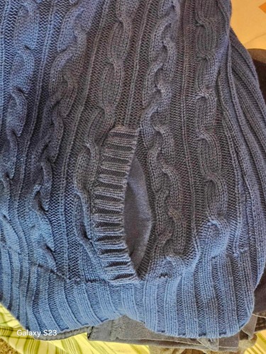 Liz & co Women's Sweater Long Sleeve Cable Knit XL Pocket Chunky - Picture 7 of 11