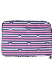 Kate Spade 14" Laptop Sleeve Case Nylon Jae Lip Print Pink