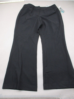 NWT COVINGTON ESSENTIALS Size 14 Womens Black Stretch Pull On Curvy Pants 154