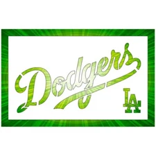 6"x10" Plastic Stencil - Baseball LA Dodgers (SCA46)*****