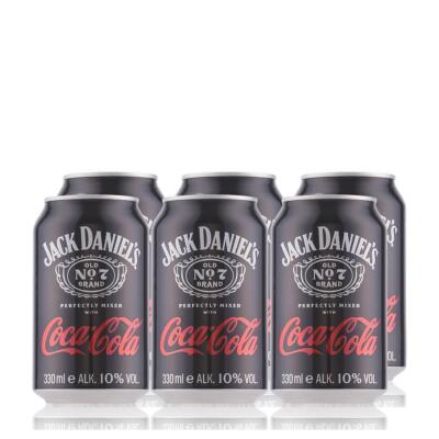 Jack Daniel's Old No. 7 Tennessee Whiskey & Coca Cola Dose 10% Vol. 6x0,33l