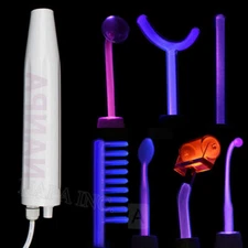 High Frequency Machine With 7 Wands Facial Violet Light Ray Anti Acne Skin Care
