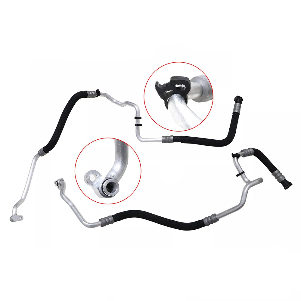 Engine Oil Cooler Line Hose Pipe 17227589509 17227589510 For BMW 550i 650i 750i