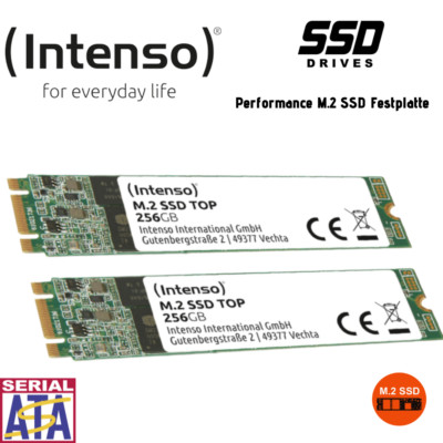 Intenso interne SSD Festplatte M.2 SATA 256GB 512GB 1TB 520 MB/s TOP Performance