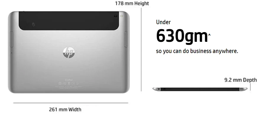 HP ElitePad 900 32GB, Wi-Fi, 10.1in - Black - Image 4 of 4