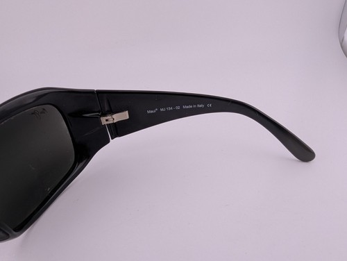 Maui Jim Brille, nur Gestell, MJ 134-02 schwarz, Kunststoff, Made in Italy - Bild 11 von 14