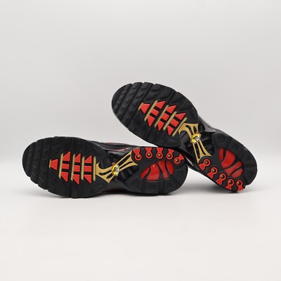 FZ3038-001 Nike Air Max Plus Premium Black Metallic Gold