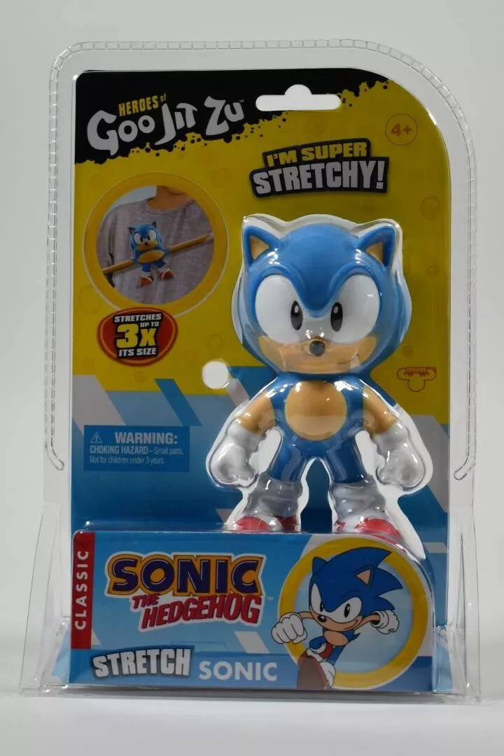 SONIC THE HEDGEHOG Classic Figure SUPER STRETCHY 2022 Goo Jit Zu