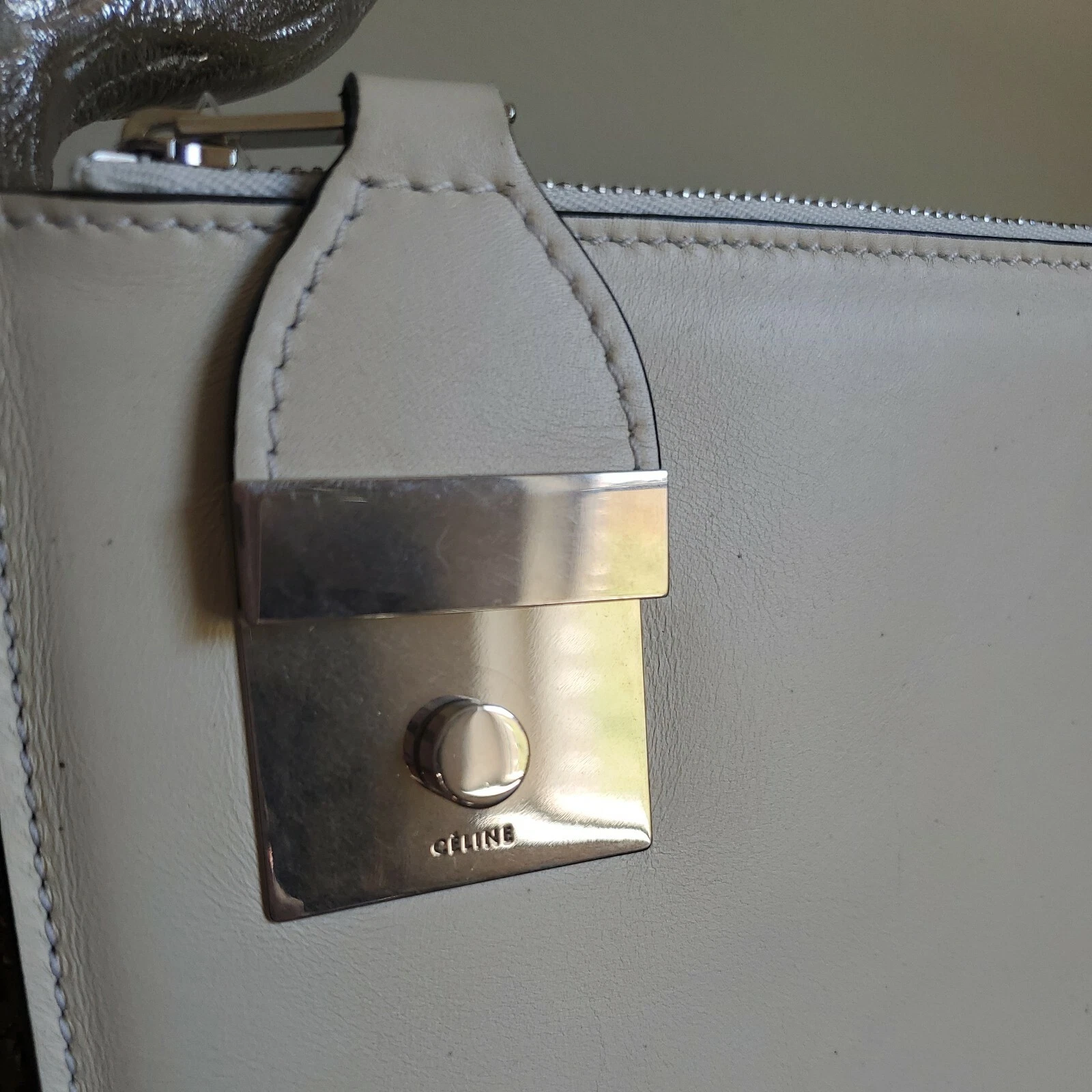 Borsa a tracolla CELINE RTW '12 blocco laterale polpaccio pelle opaca borsa a busta $1400 nuova con etichette