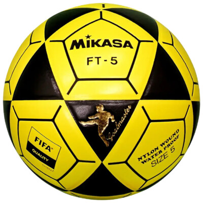 Mikasa Goal Master Size 5 FT5A Official Footvolley Soccer Ball Black /Yellow NEW