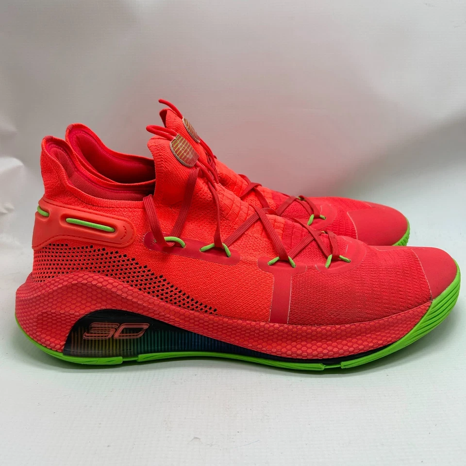Zapatos Under Armour Curry 6 Roaracle para hombre talla 16 EE. UU. 3020612-607 verde infrarrojo Foto 2 de 4