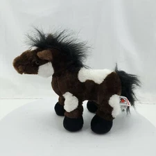 Webkinz Pinto 9" Plush Brown White Stuffed Pony Horse Ganz No Code HM147 