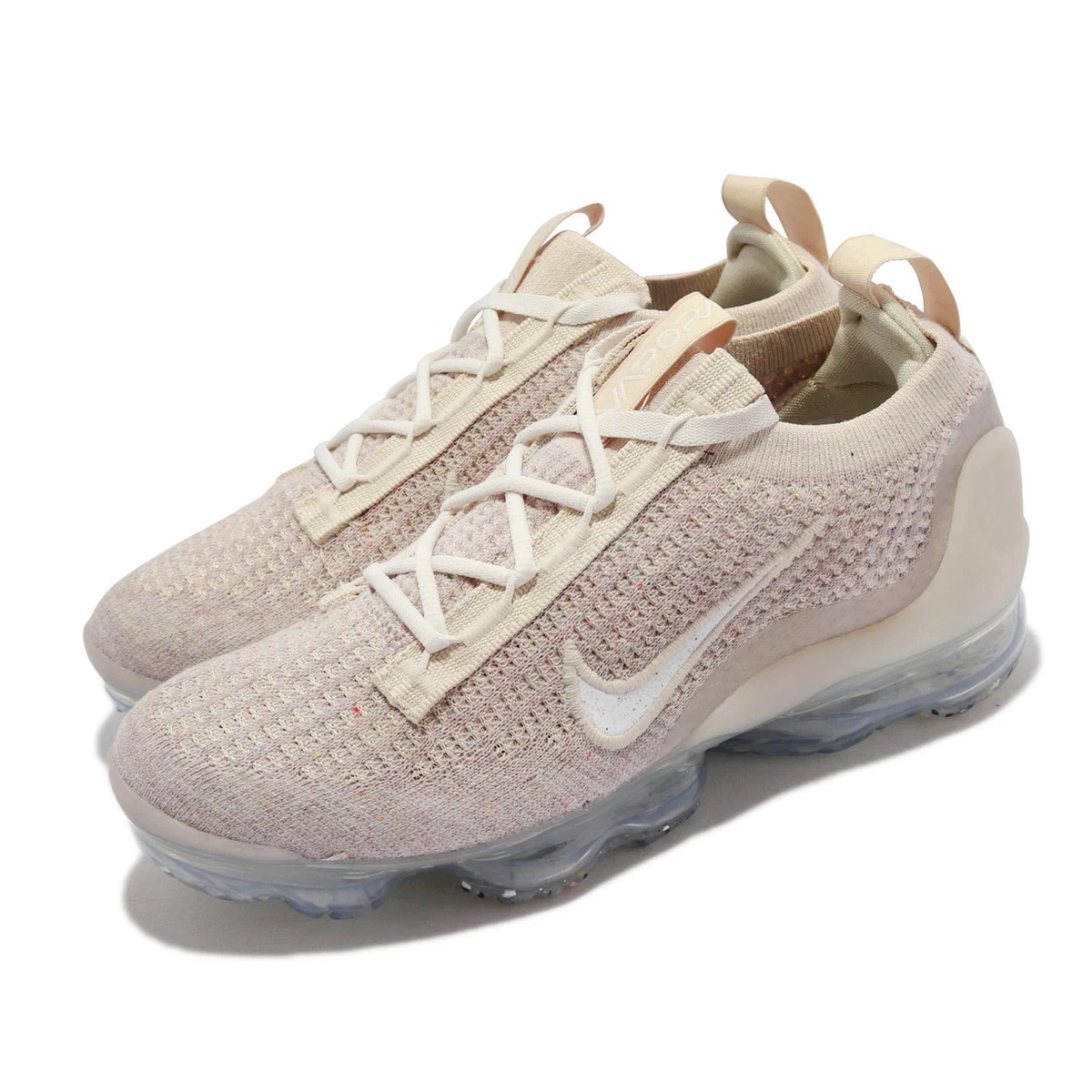 Nike Wmns Air Vapormax 2021 FK Flyknit Beige White Women Running