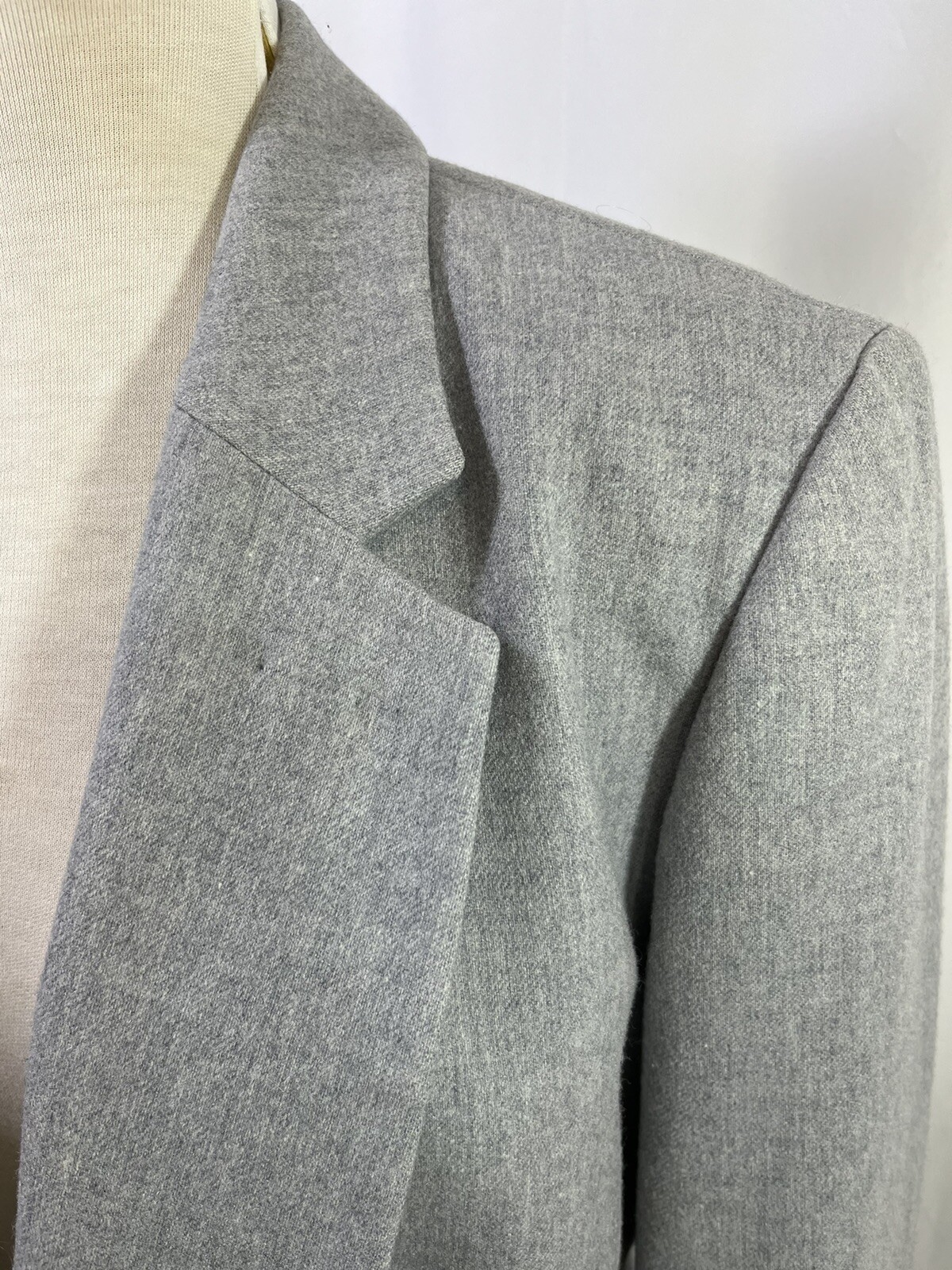 Pendleton Virgin Wool Light Gray Blazer Womens Si… - image 9