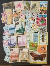 AJMAN Used CTO Stamp Lot T8494