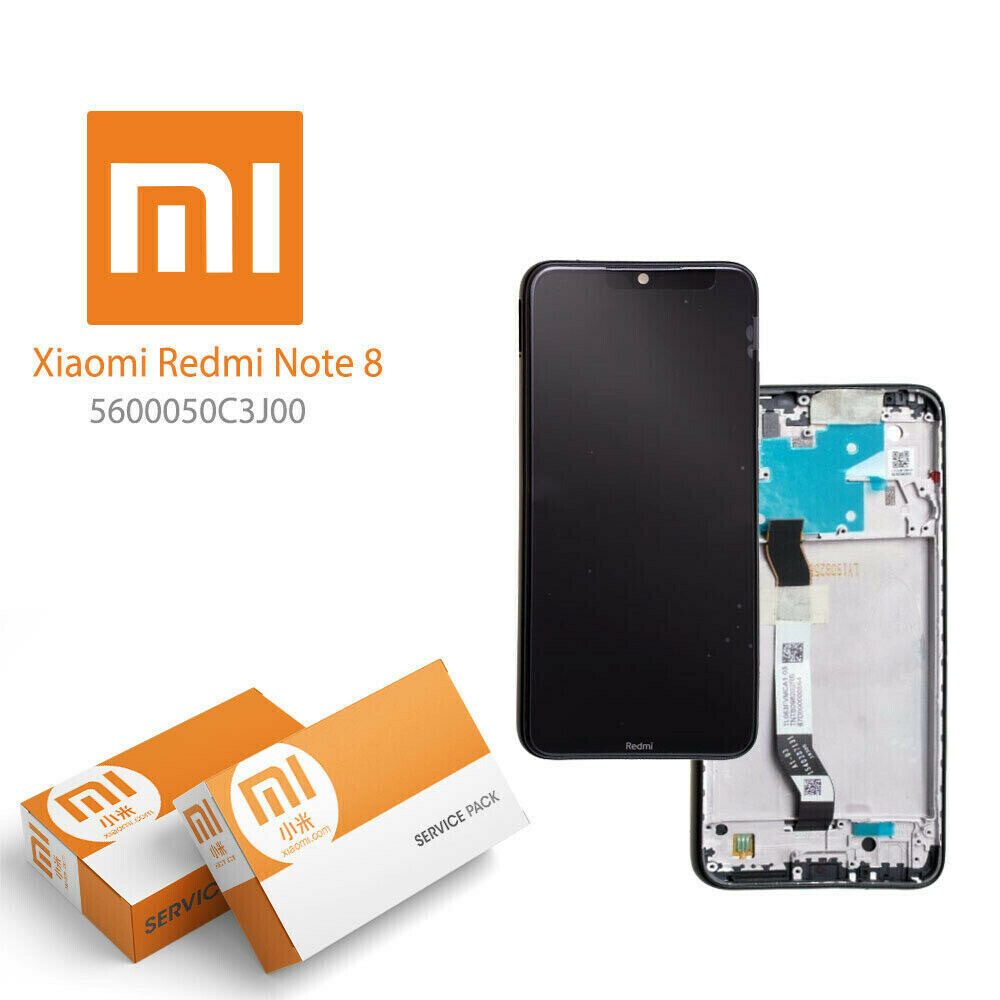 DISPLAY LCD TOUCH FRAME PER XIAOMI REDMI NOTE 8 BIANCO ORIGINALE 5600050C3J00