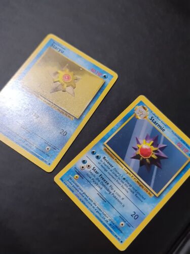 Staryu 65/102 - Starmie 64/102 Base Set Unlimited  - Picture 1 of 6