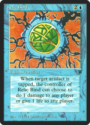 Relic Bind x 4 MTG Legends  Excellent/Near Mint 4RCards