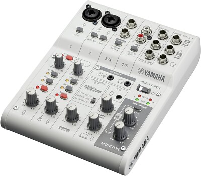 YAMAHA AG06 AG06MK2 W 6ch Live Streaming Mixer USB Audio Interface White NEW BOX