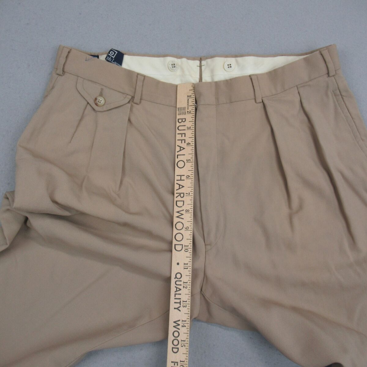 Vintage Polo Ralph Lauren Pants Mens 36 Khaki Thick Tweed Vintage Polo Ralph Lauren Pants Mens 36 Khaki Thick Tweed