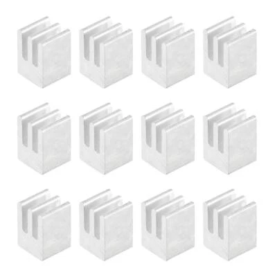 12 Stück Aluminium Kühlkörper Elektronikkühler 7x7x10mm für MOS IC Chip Silber - Bild 1 von 4