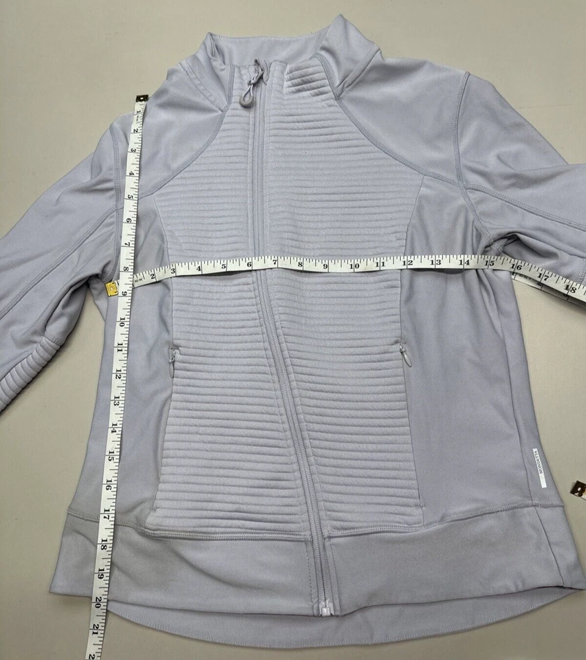 Chaqueta Mondetta Activewear para mujer S púrpura manga larga polar Foto 2 de 4