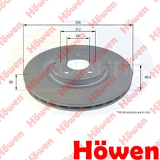 Fits Mercedes CLK C-Class CLC-Class 3.0 CDi 3.5 Brake Disc Front Howen #1