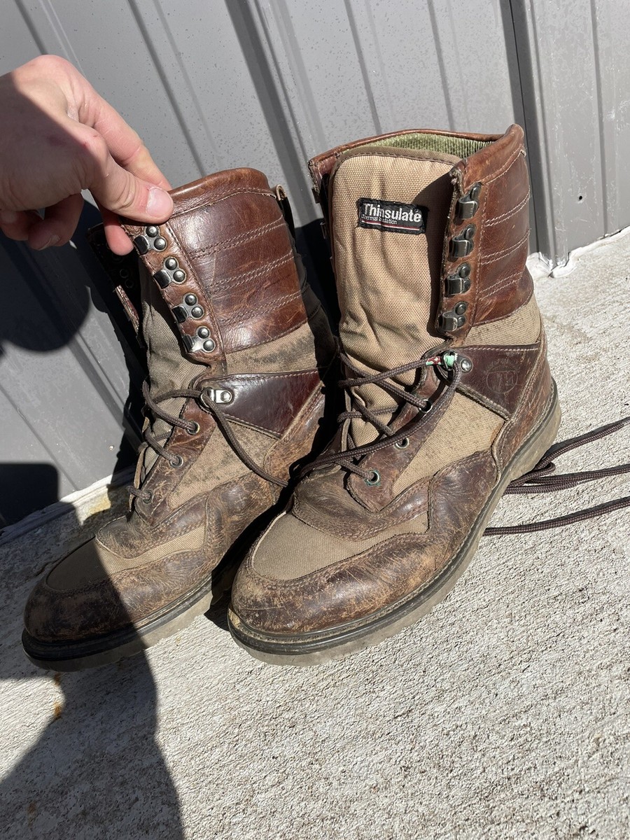 Vintage Leather Lake of the Woods Boots Men's 12M 5701 NLHB | eBay
