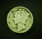 1937 Mercury Dime 90% Silver Coin - Circulated - $0.98 shipping