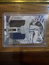 2021-22 Upper Deck SP Game Used Connor Hellebuyck BYA-CH Dual Patch!