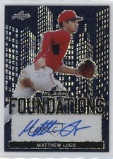 2019 Leaf Flash Foundations Blue 16/50 Matthew Lugo #FF2-ML2 Auto 4z8
