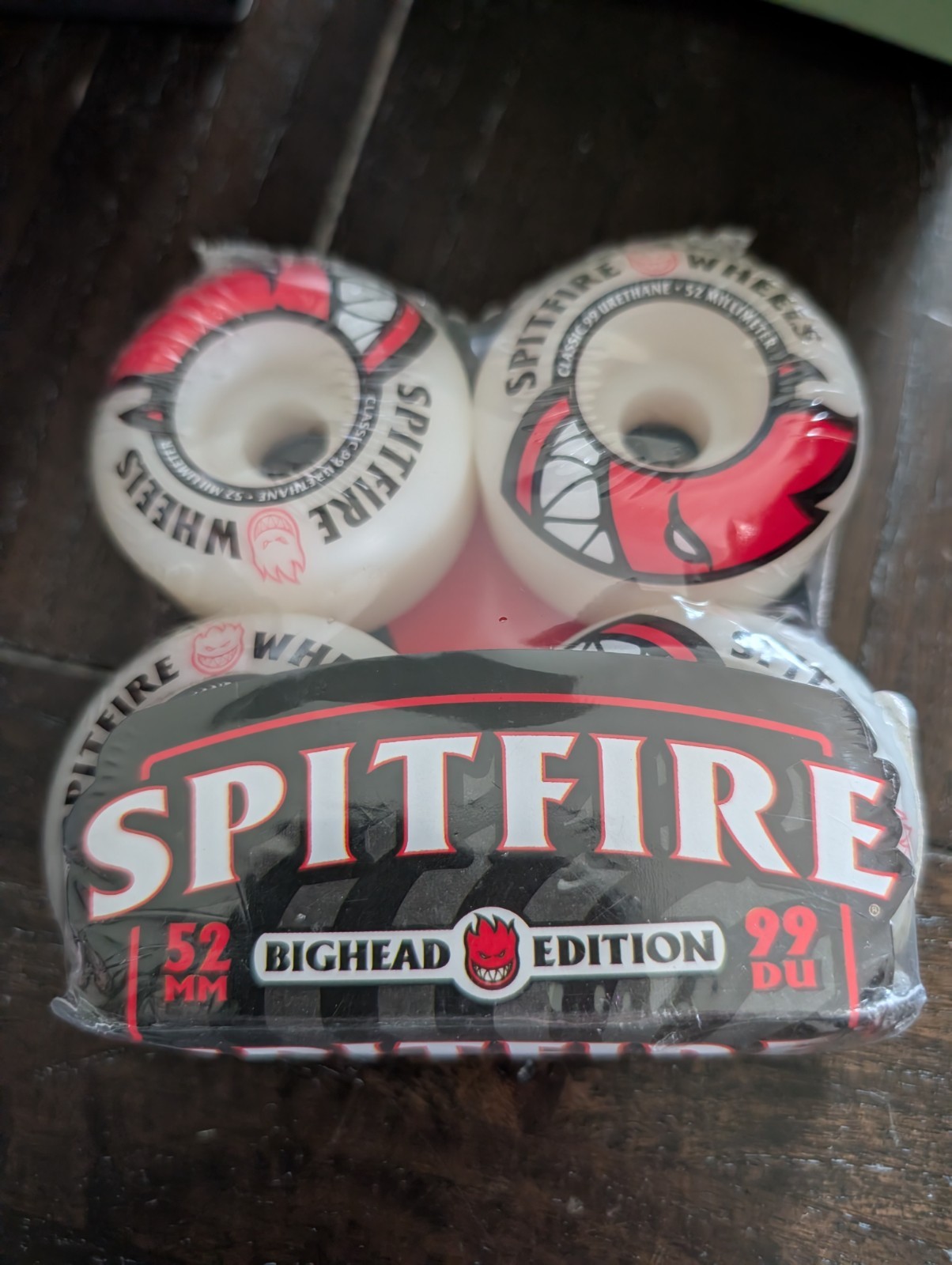 Spitfire Wheels BigHead Edition 52mm 99DU New