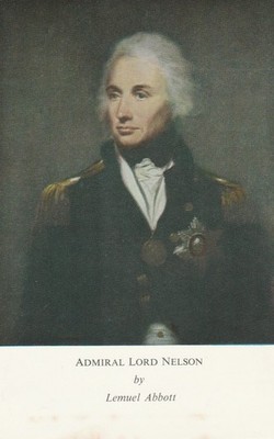 Admiral Lord Nelson Lemuel Abbott Portrait Kunst Postkarte HMS Victory Museum